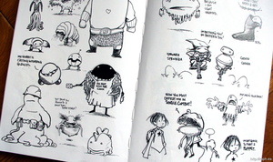 Sketches at the back of a Zita book